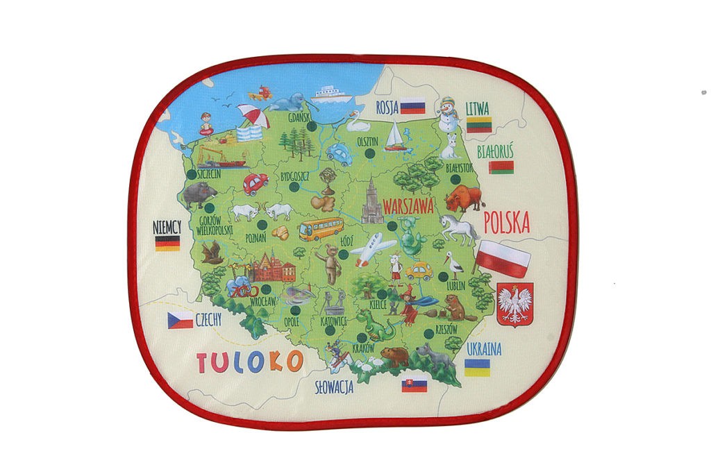 Tuloko, Elektrostatyczna Osłonka Z Mapą 2 szt. Tuloko, Elektrostatyczna Osłonka Z Mapą 2 szt.