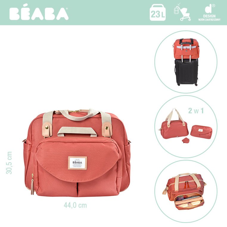 Beaba, Torba dla mamy Geneva II terracotta Beaba, Torba dla mamy Geneva II terracotta