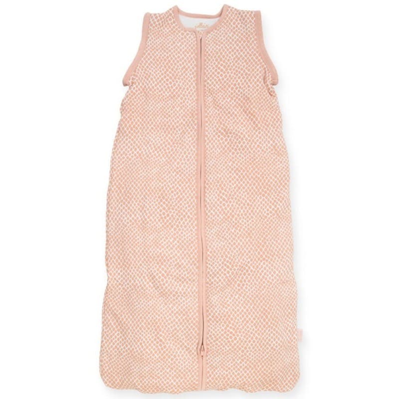 Jollein, Śpiworek niemowlęcy całoroczny 4 pory roku z odpinanymi rękawami Snake PALE PINK 70 cm