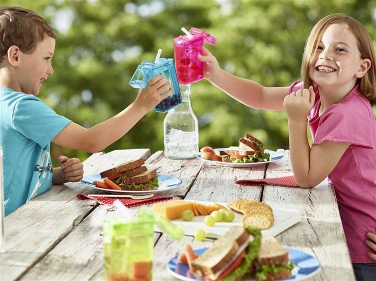 Drink In The Box, Bidon ze słomką green 240ml