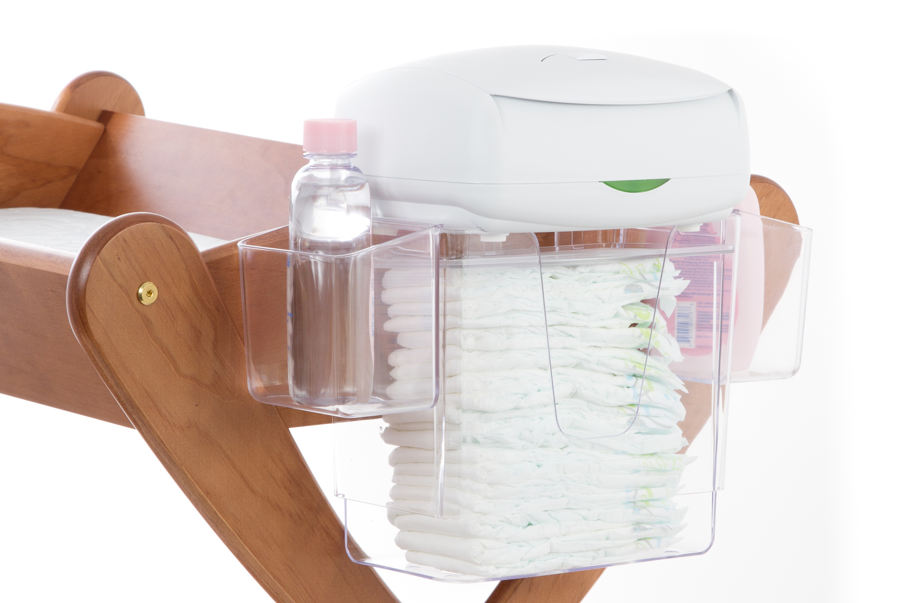 Organizer na pieluszki do łóżeczka