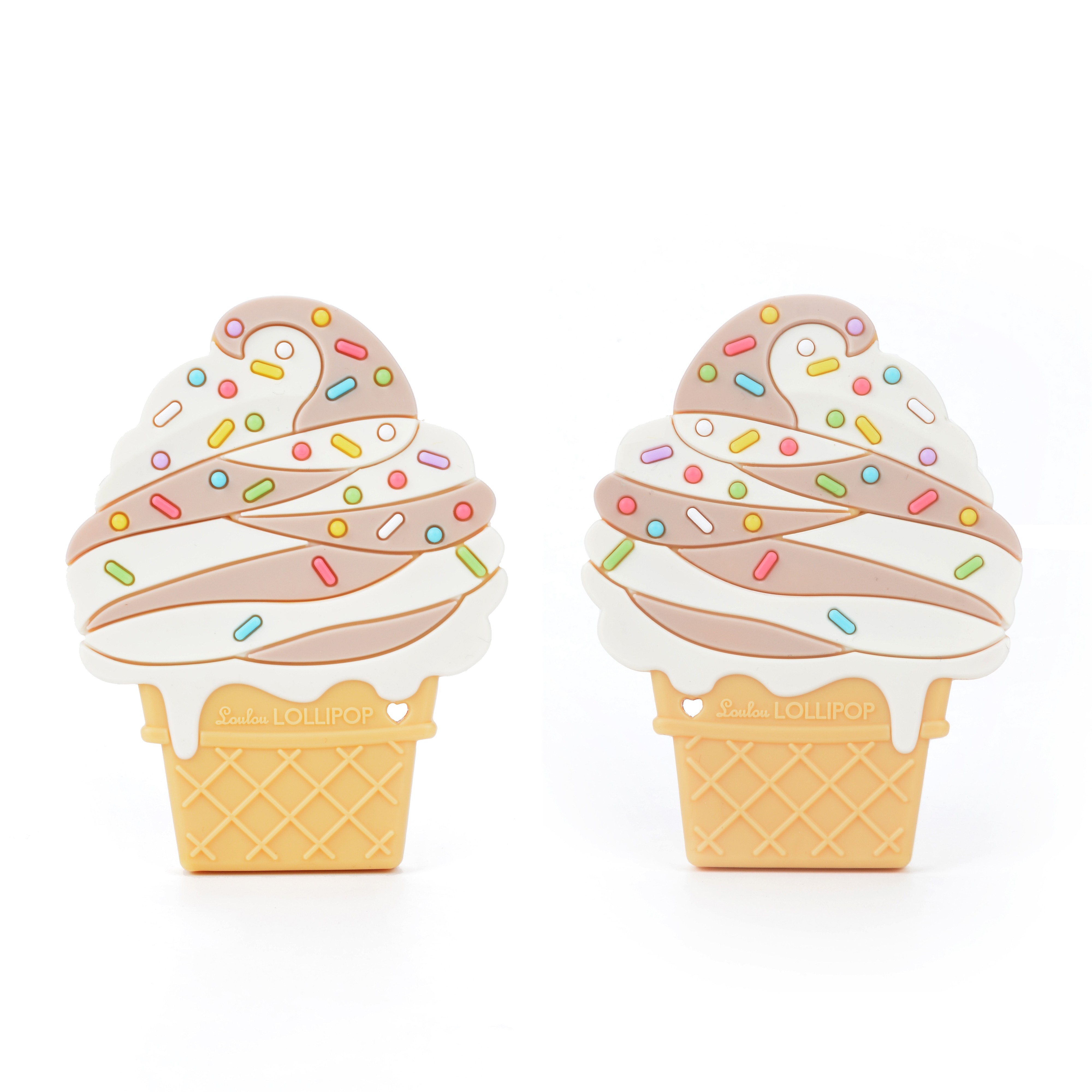 LouLou Lollipop, gryzak silikonowy Ice Cream czekolada LouLou Lollipop, gryzak silikonowy Ice Cream czekolada