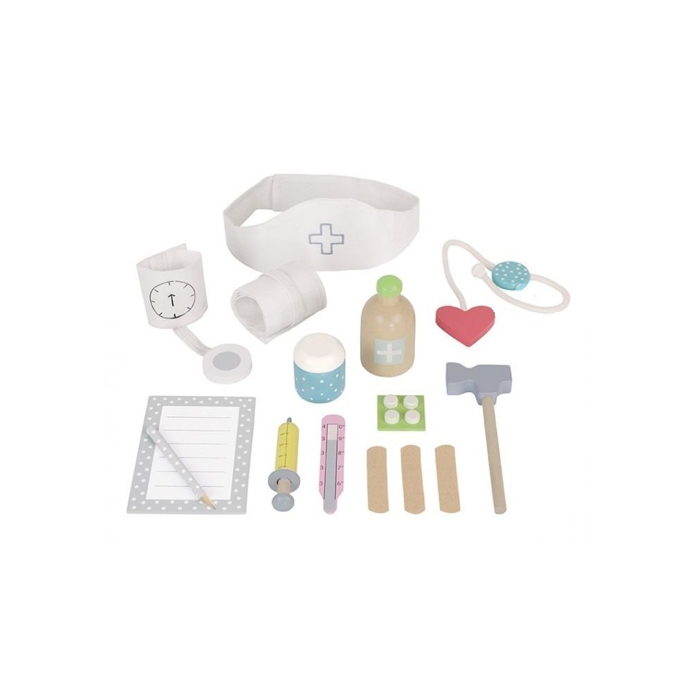 JaBaDaBaDo, Drewniany zestaw lekarski szary