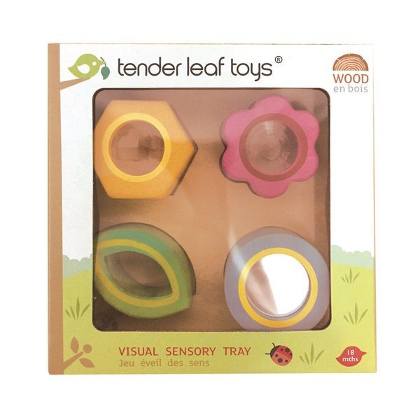 Tender Leaf Toys, Drewniana zabawka sensoryczna - Kwiaty - zabawka optyczna