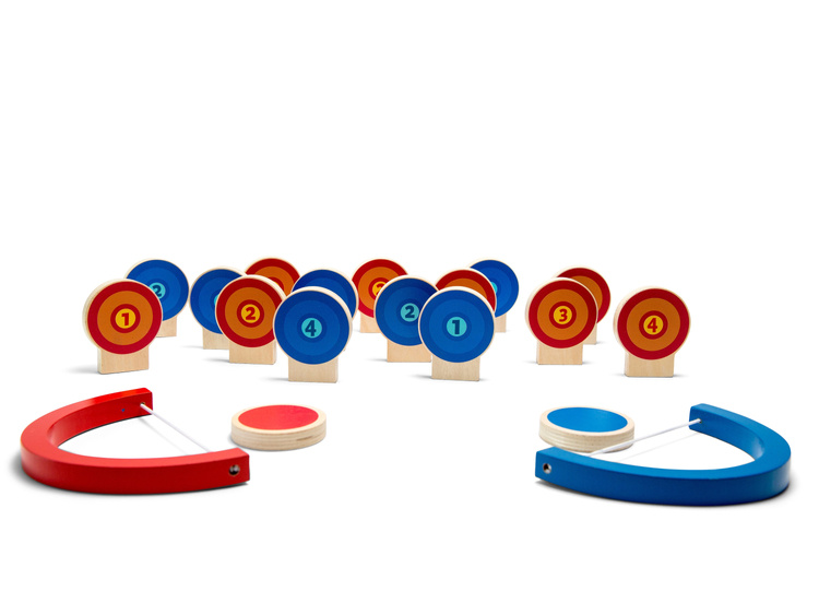 BS Toys, drewniana gra zręcznościowa Kolorowy cel