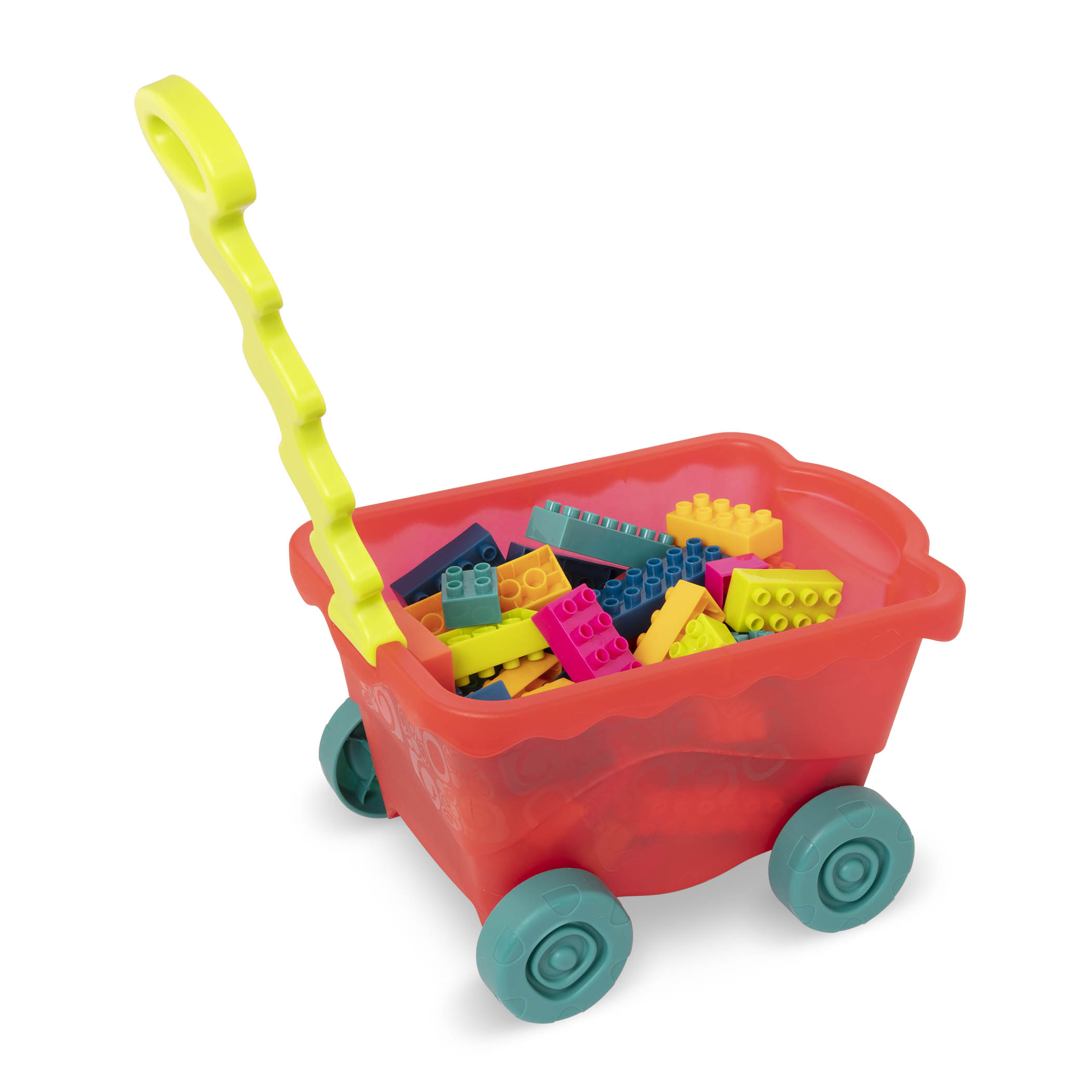 B.toys, Little BlocWagon – wózek-WAGONIK wypełniony kolorowymi KLOCKAMI