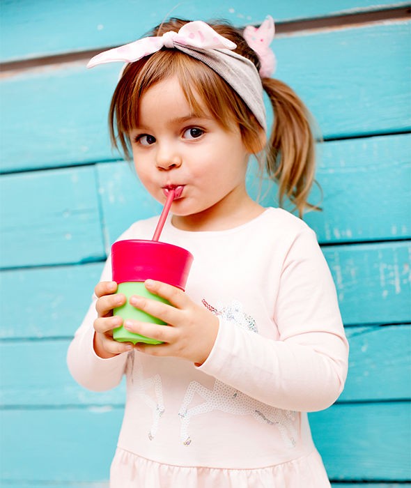 KIDodo, Zestaw Silikonowych Nakładek na Kubki, Niebieska + Czerwona