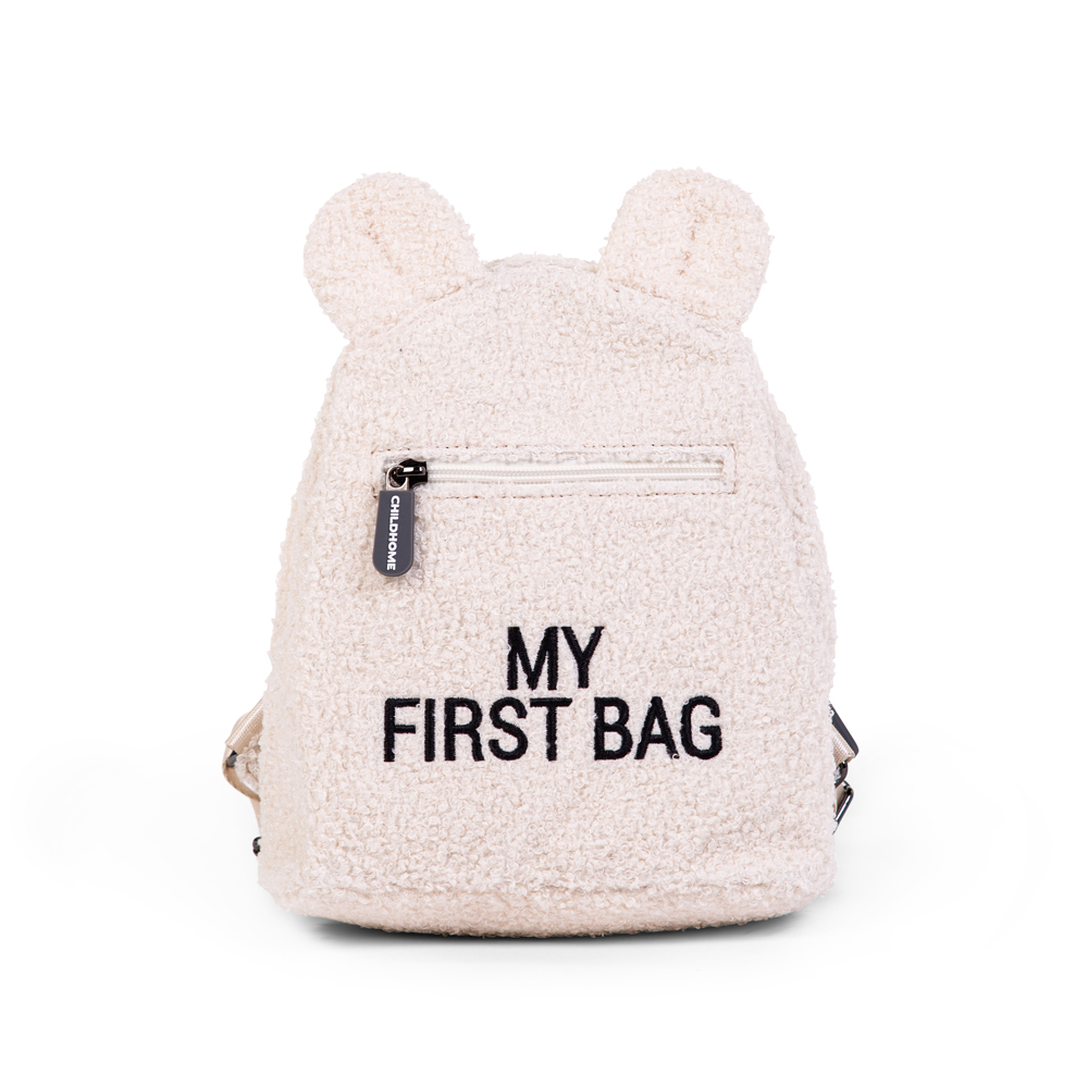 Childhome, Plecak dziecięcy My First Bag Teddy Bear White (Limited Edition)