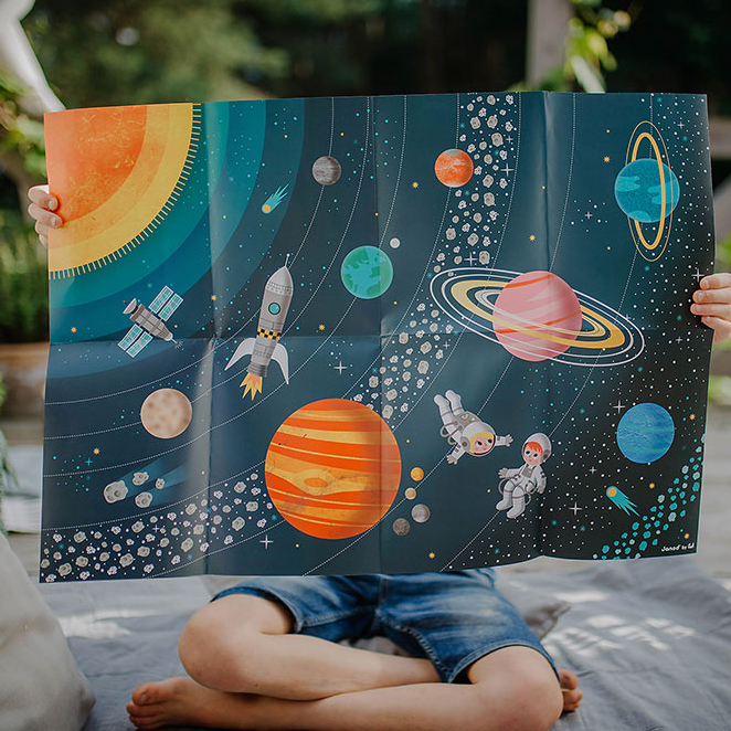 Janod, Puzzle edukacyjne Układ słoneczny 100 elementów 5+ Janod, Puzzle edukacyjne Układ słoneczny 100 elementów 5+