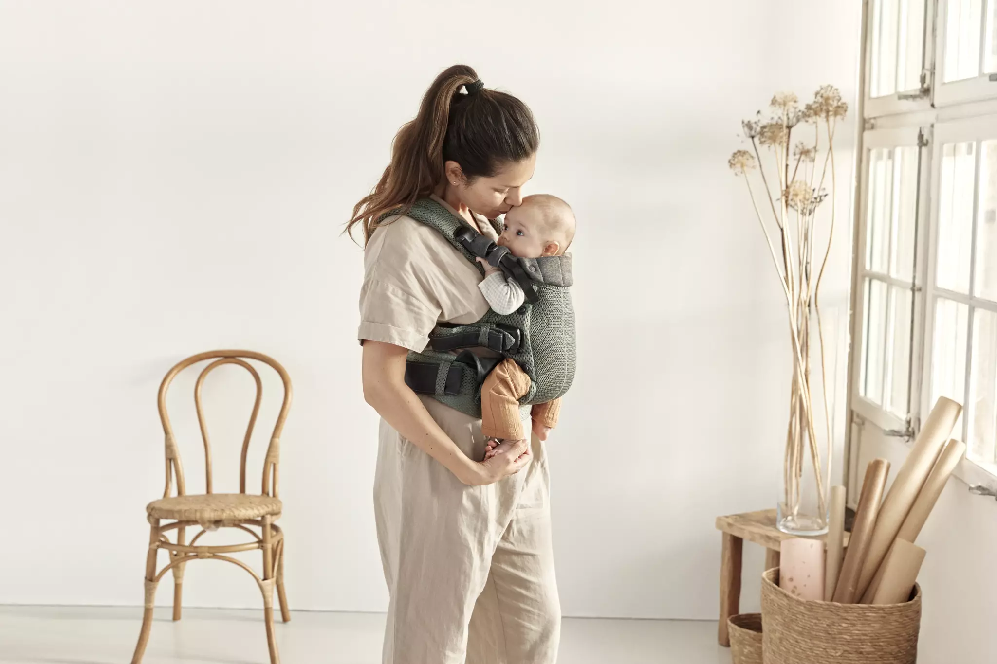 Babybjorn , Nosidełko Harmony 3D Mesh, Zielony Babybjorn , Nosidełko Harmony 3D Mesh, Zielony