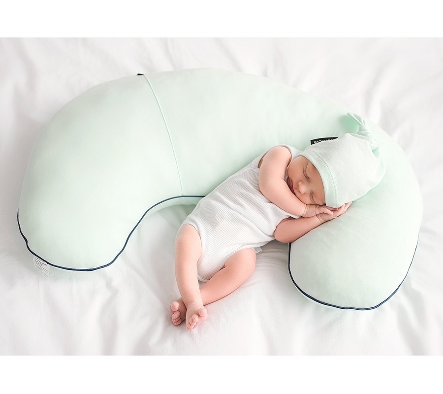 Lullalove, Poduszka do karmienia rogal - Różowy