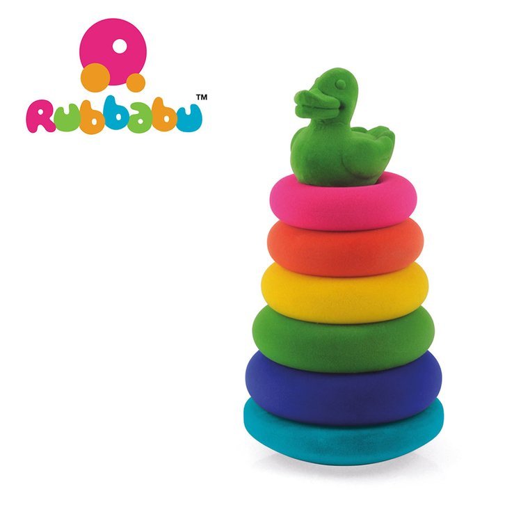 Rubbabu, Układanka edukacyjno-sensoryczna piramida z kaczuszką