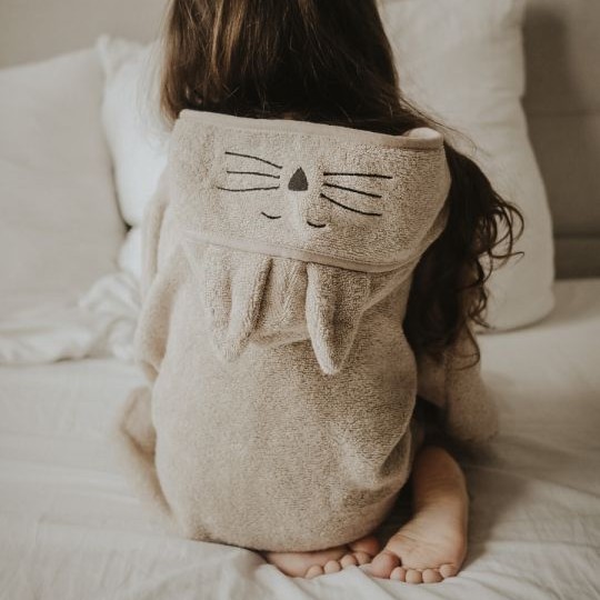 My Memi, Bambusowy duży ręcznik light grey