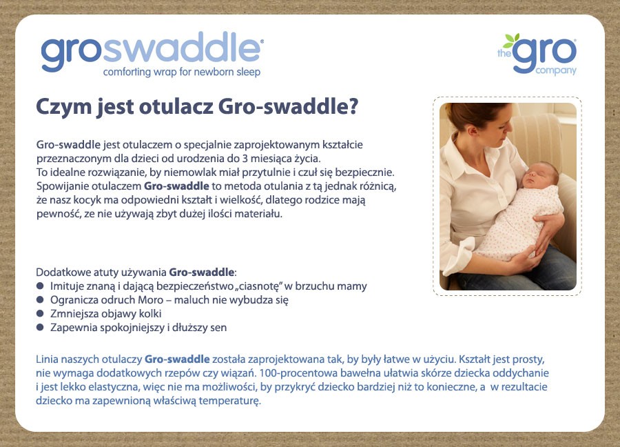 Gro Company, otulacz organiczny Gro Gro Company, otulacz organiczny Gro