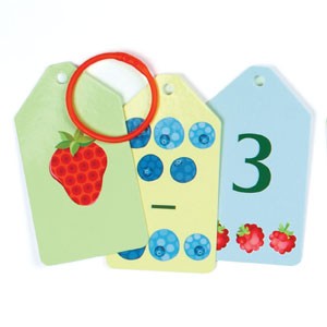 MUDPUPPY Karty do nauki -  Liczymy owoce i warzywa