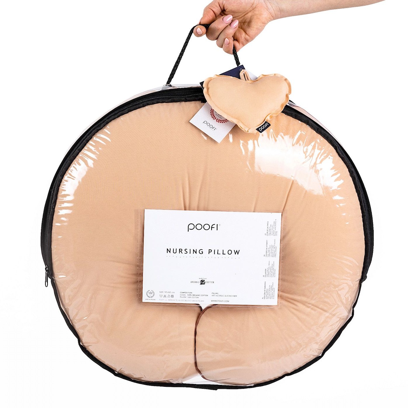 Poofi, Poduszka do karmienia Organic - morela Poofi, Poduszka do karmienia Organic - morela