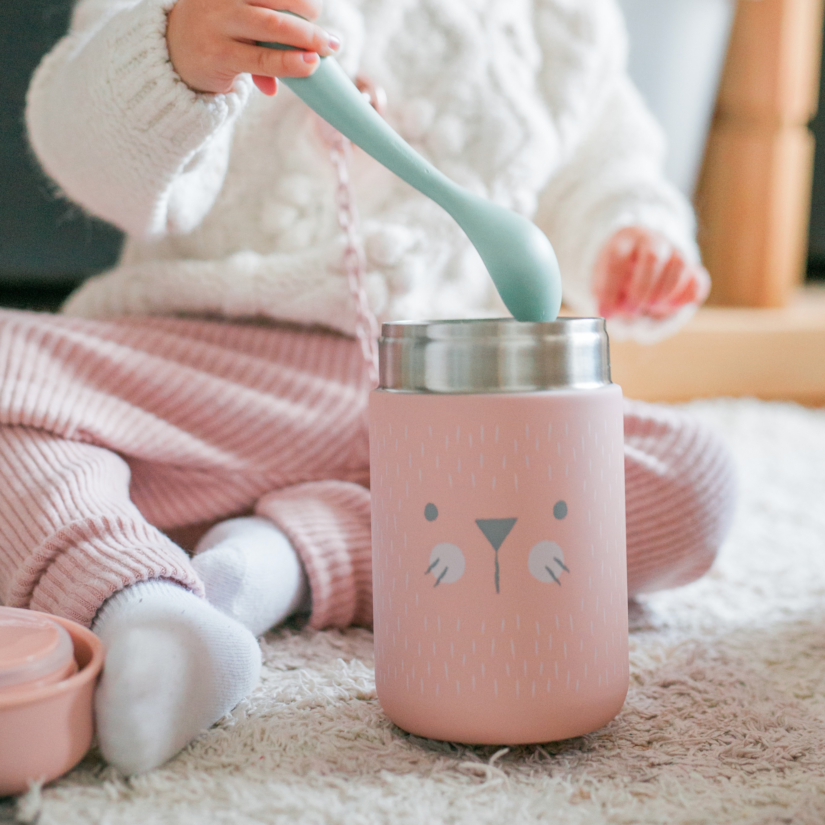 Suavinex, Termos HYGGE 350ml - różowy