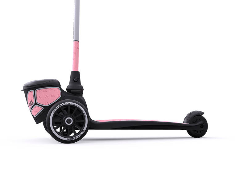 Scootandride, Highwaykick 2 Lifestyle Hulajnoga trójkołowa balansowa ze świecącymi kółkami odblaskową kierownicą Reflective Rose Scootandride, Highwaykick 2 Lifestyle Hulajnoga trójkołowa balansowa ze świecącymi kółkami odblaskową kierownicą Reflective Rose