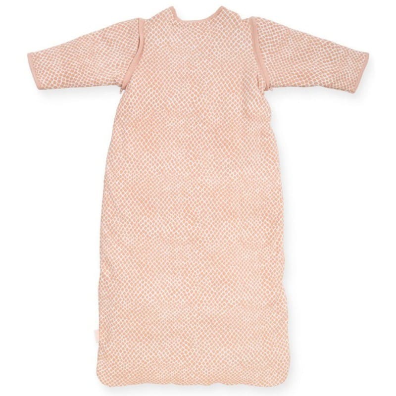 Jollein, Śpiworek niemowlęcy całoroczny 4 pory roku z odpinanymi rękawami Snake PALE PINK 70 cm