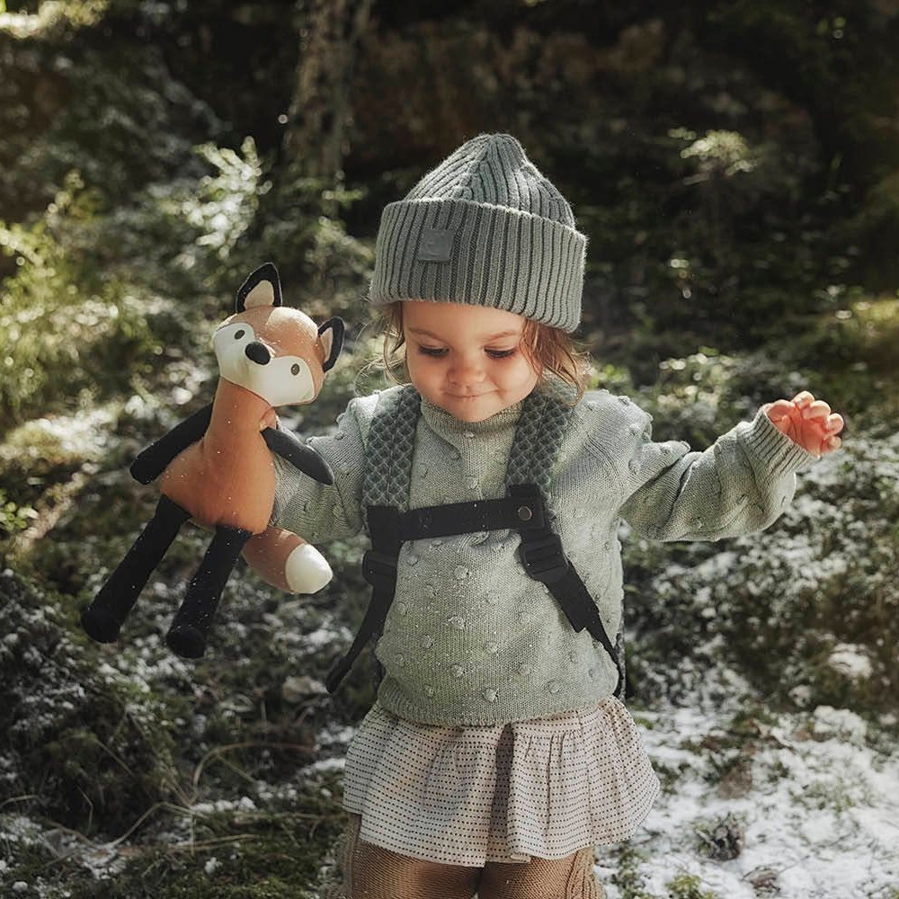 Elodie Details - Czapka Wełniana Deco Turquoise 6-12miesięcy