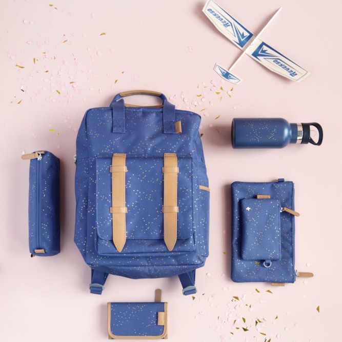 Fresk, Termos 350 ml Złote kropki Indigo