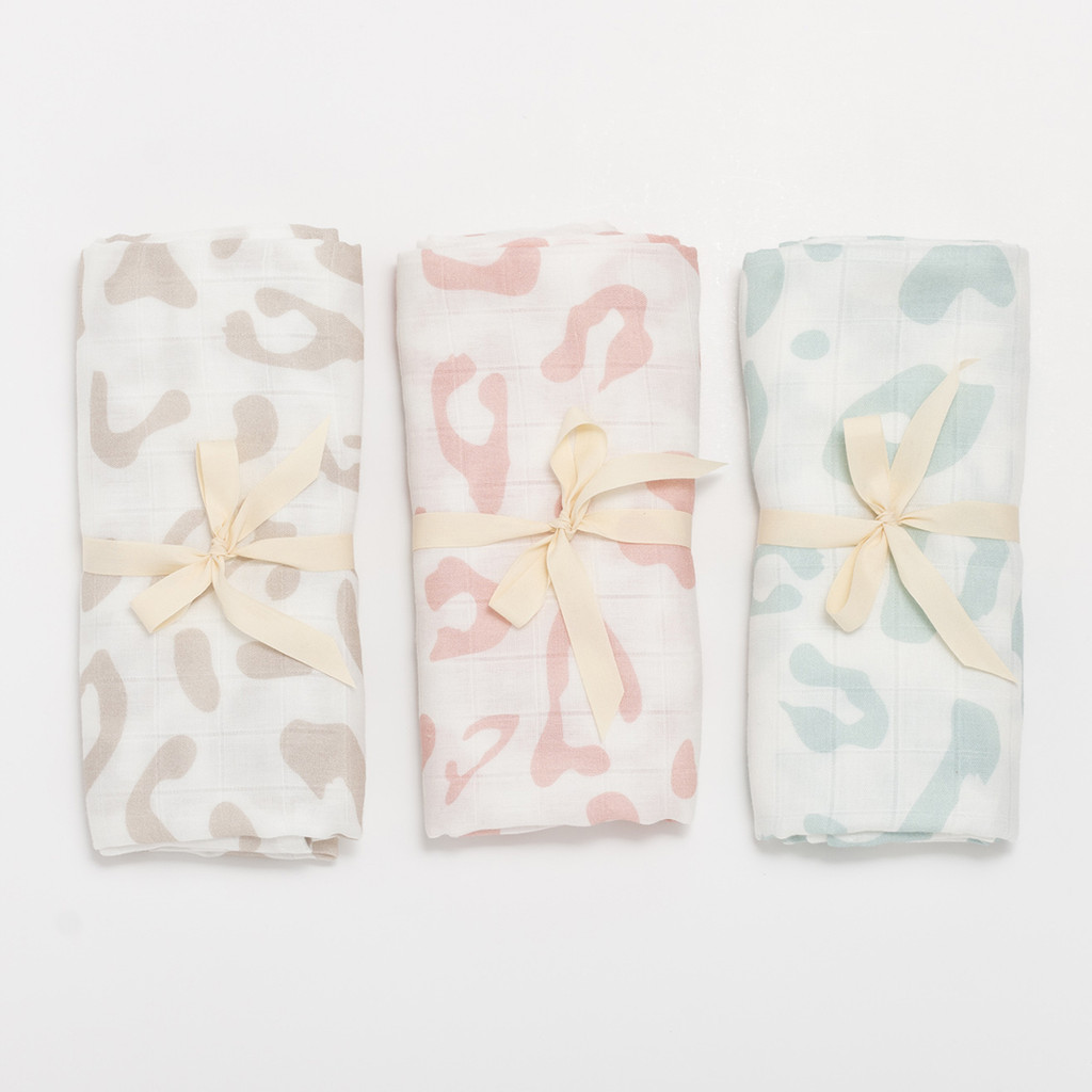 BimBla, Otulacz bambusowo - bawełniany 100X100 Leo - miętowy