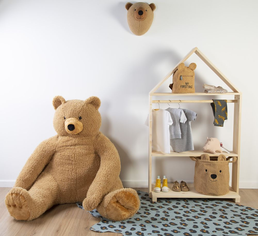 Childhome, Pluszowy pojemnik na zabawki 30 x 30 x 30 cm Teddy Bear Childhome, Pluszowy pojemnik na zabawki 30 x 30 x 30 cm Teddy Bear
