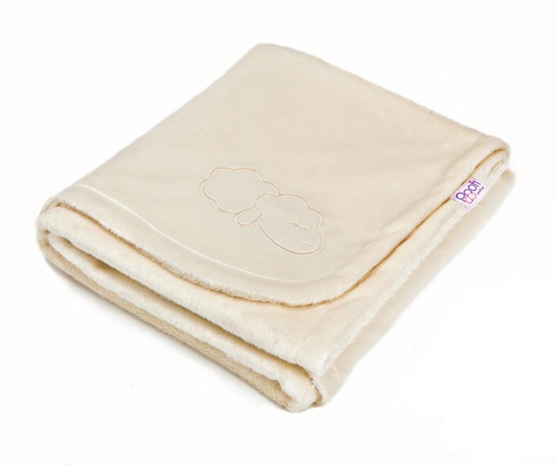 Poofi, mały mięsisty kocyk ecru