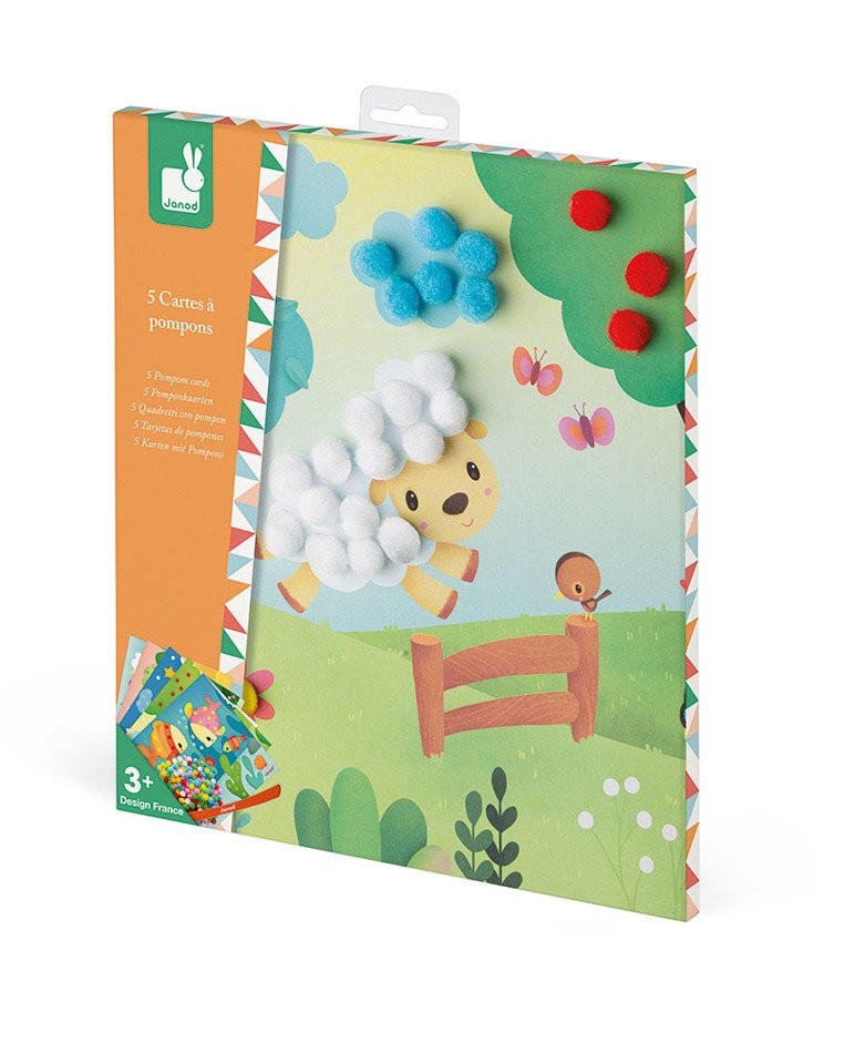 Janod, Zestaw kreatywny Pompony Na łonie natury