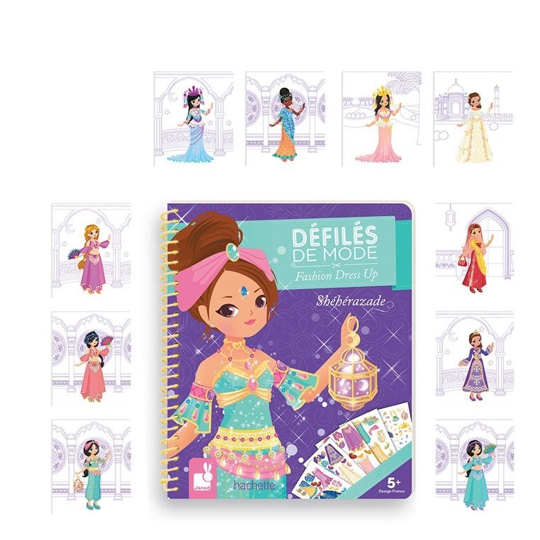 Janod, Zeszyt - kołonotatnik kreatywny Pokaz mody Szeherezada
