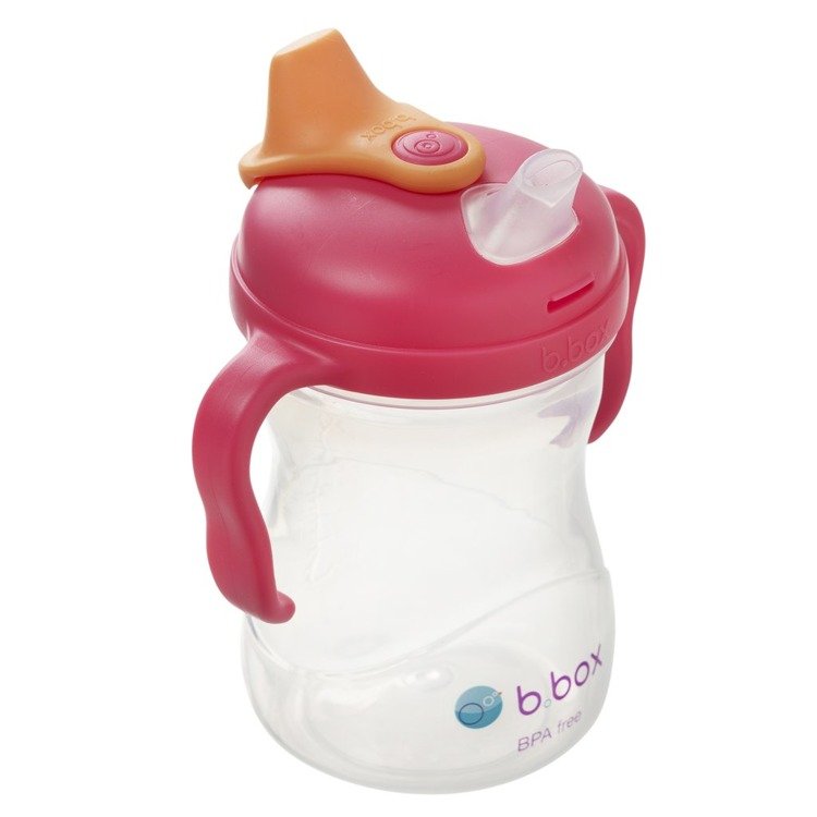 B.Box, Kubek 4w1 240 ml, malinowy B.Box, Kubek 4w1 240 ml, malinowy