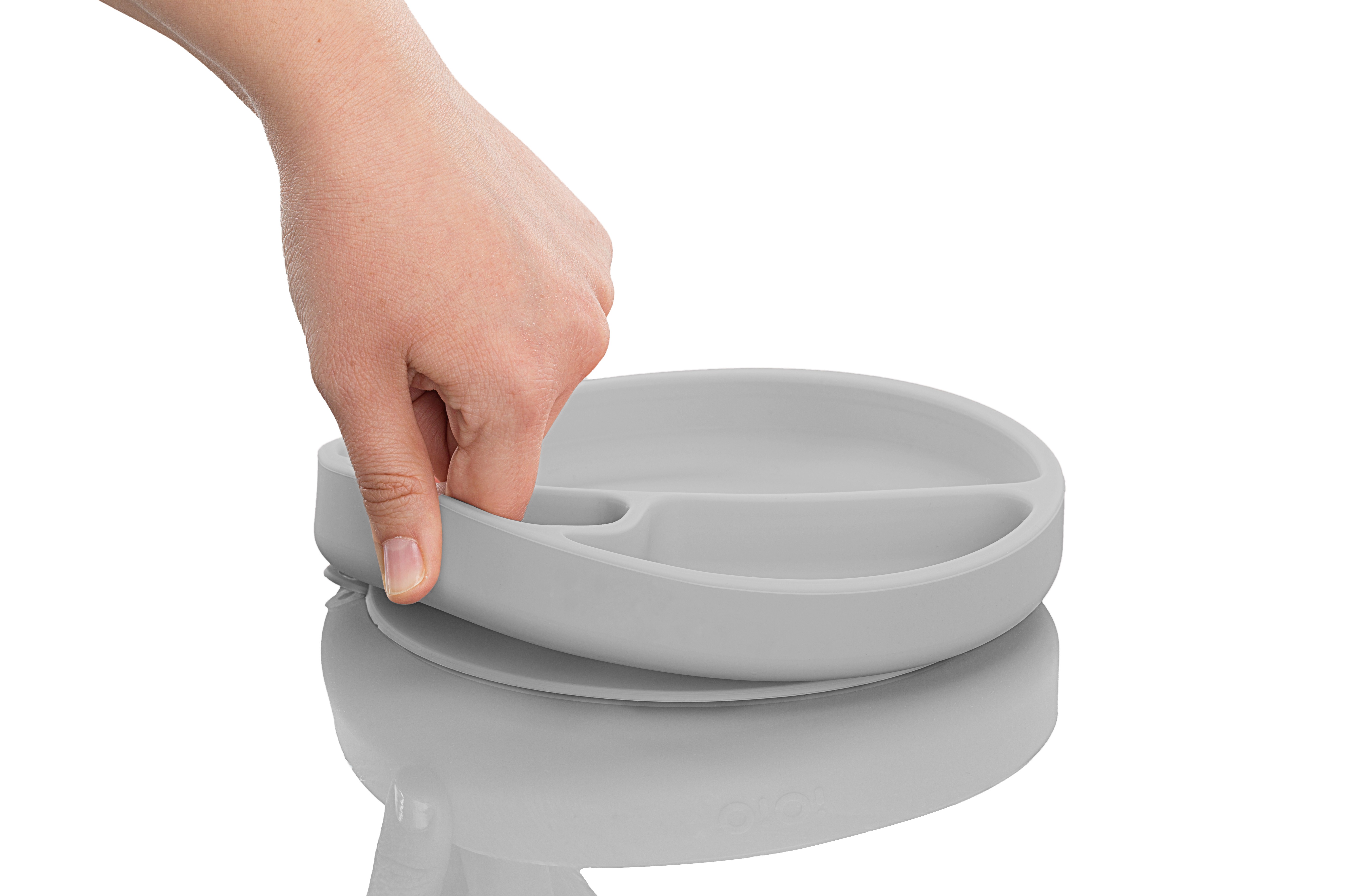 Minikoioi, Talerzyk silikonowy szary