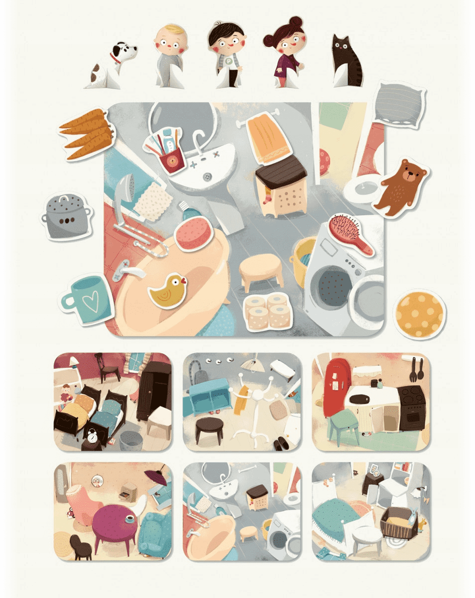 Gra PUCIO gdzie to położyć Gra PUCIO gdzie to położyć