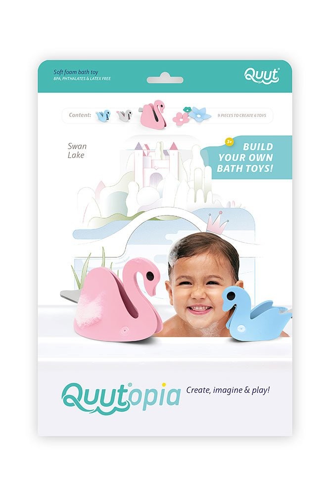 Quut, Zestaw puzzli piankowych 3D Quutopia Łabędzie Quut, Zestaw puzzli piankowych 3D Quutopia Łabędzie