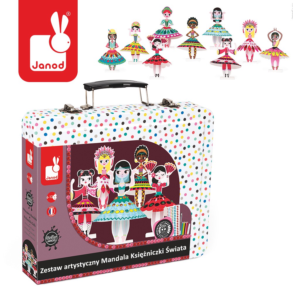 Janod, zestaw artystyczny Mandala Księżniczki świata,