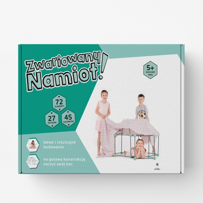 Zwariowany namiot szaro - zielony Zwariowany namiot szaro - zielony