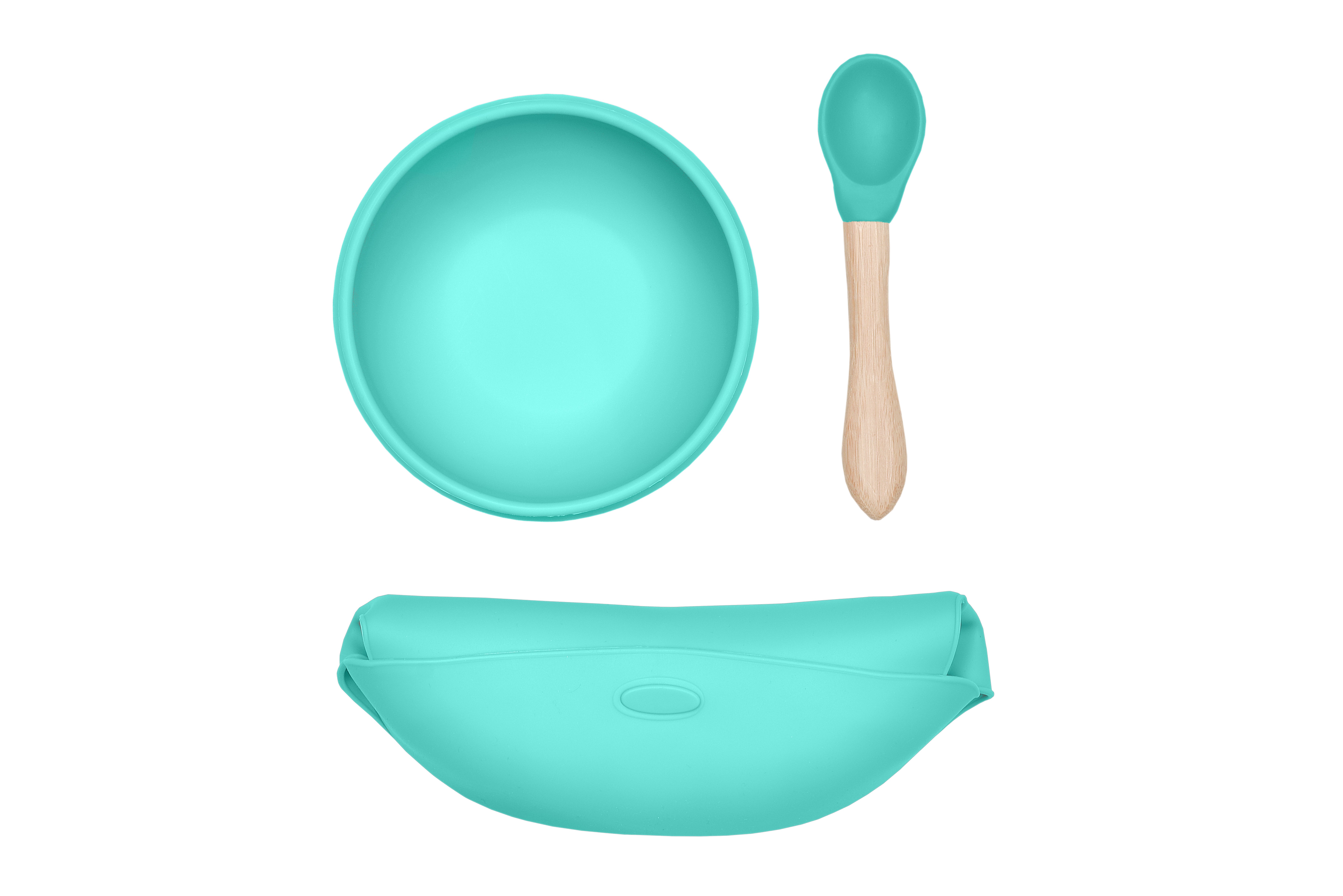 Minikoioi, Miseczka silikonowa z pokrywką zielona