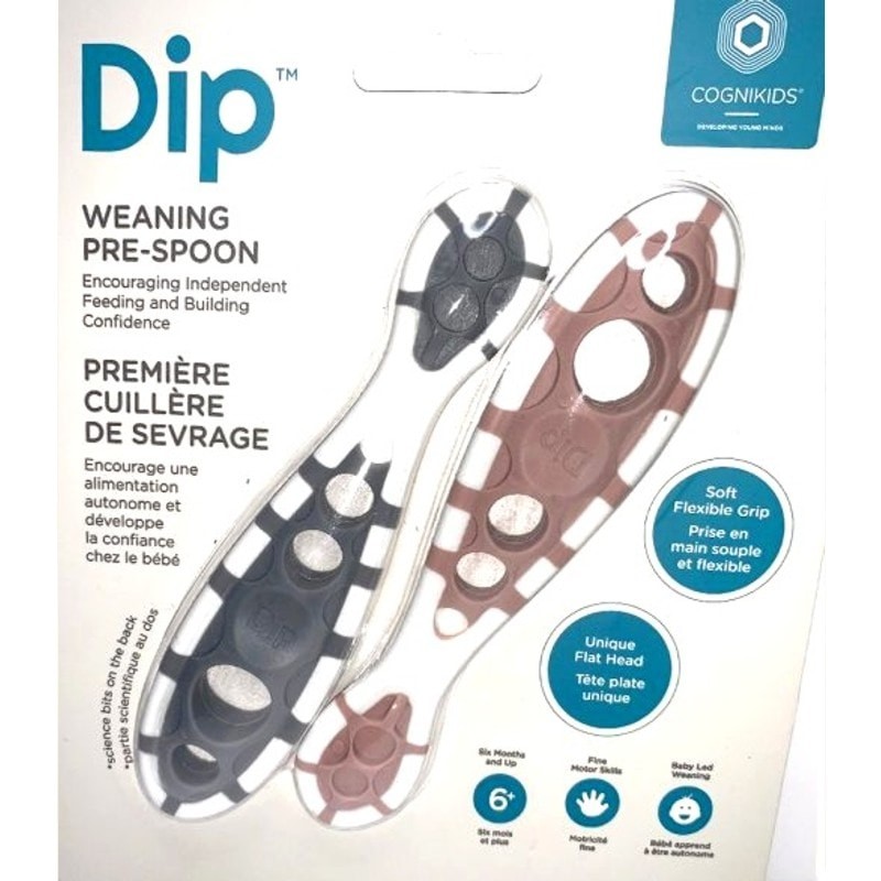 CogniKids, Dip® 2 Sensoryczne łyżeczki do nauki samodzielnego jedzenia Slate & Blush CogniKids, Dip® 2 Sensoryczne łyżeczki do nauki samodzielnego jedzenia Slate & Blush