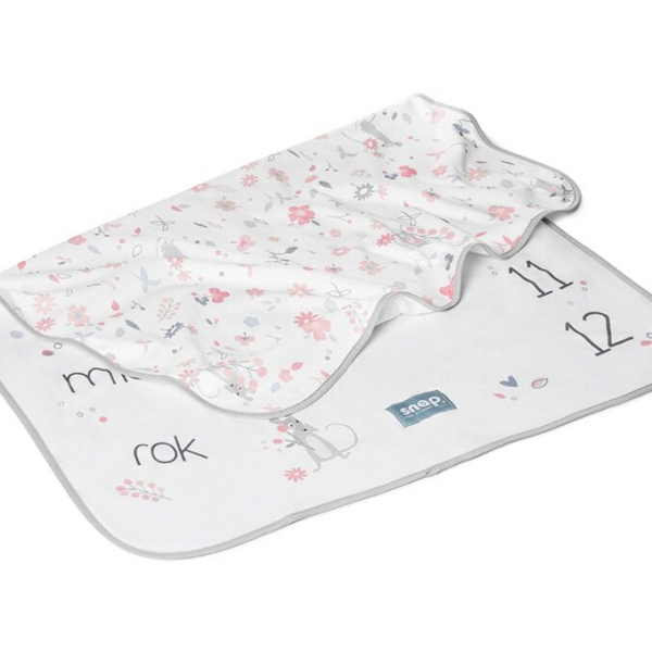 Snap the moment, Foto-kocyk rosy white