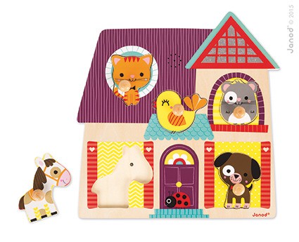 Janod, puzzle muzyczne Moi mali przyjaciele,