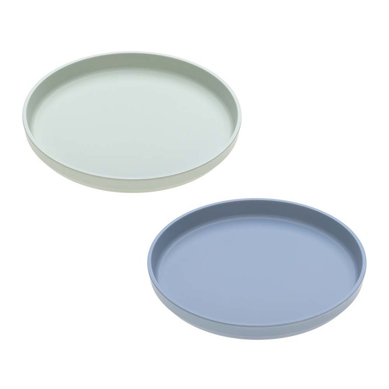 Lassig, Zestaw talerzy bambusowych Mint / Blueberry