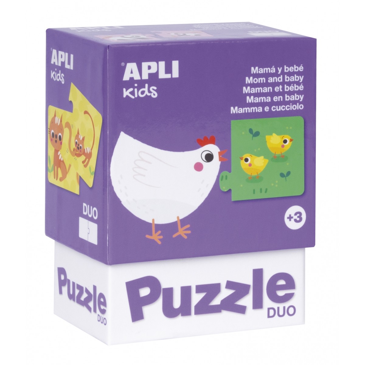 Apli Kids, Puzzle dwuczęściowe - Mamy i ich dzieci 3+