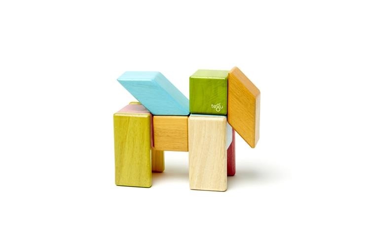 Tegu, Drewniane klocki magnetyczne CLASSICS zestaw 24szt Tints Tegu, Drewniane klocki magnetyczne CLASSICS zestaw 24szt Tints