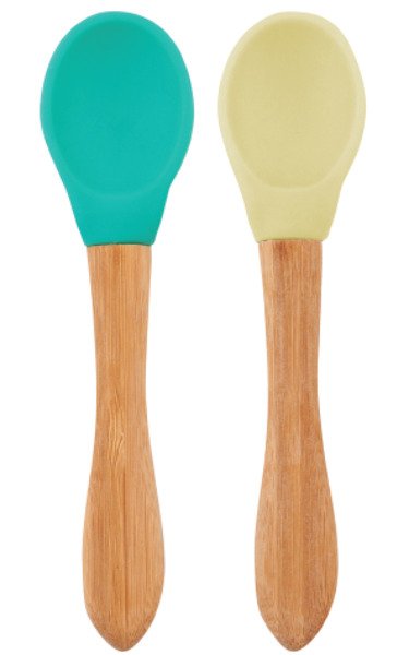 Minikoioi, Łyżeczki do nauki samodzielnego jedzenia zielona żółta