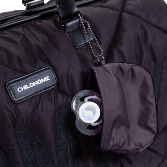 Childhome, Torba Mommy bag Pikowana Czarna Childhome, Torba Mommy bag Pikowana Czarna