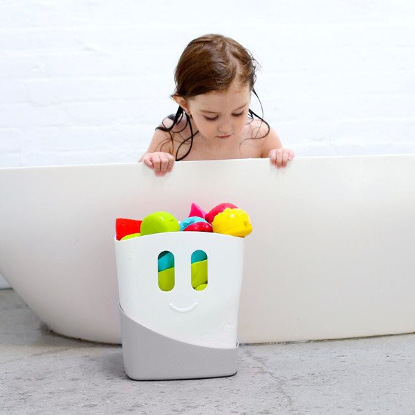 Ubbi, pojemnik 2 częściowy na zabawki kąpielowe - szary Ubbi, pojemnik 2 częściowy na zabawki kąpielowe - szary