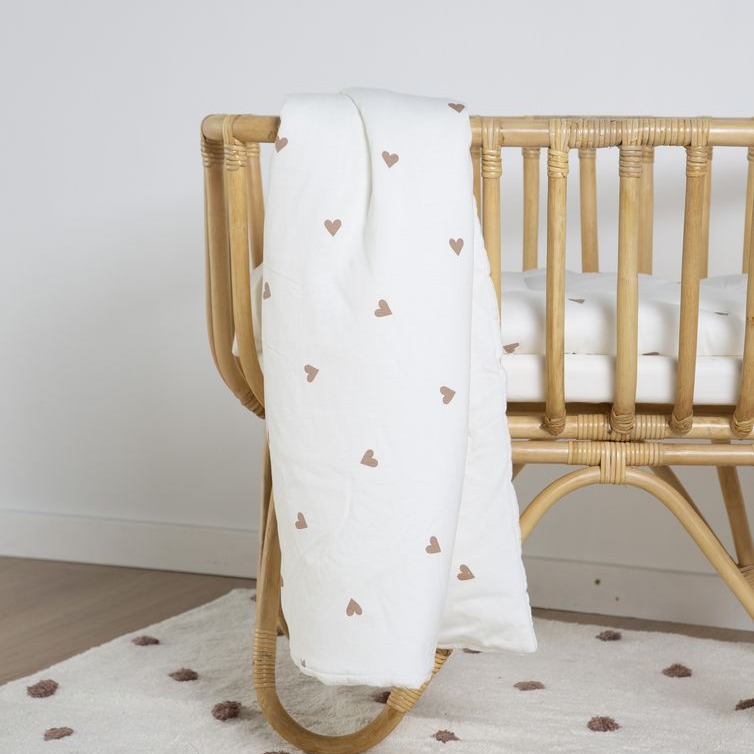 Childhome, Kocyk 80 x 100 cm Jersey Hearts