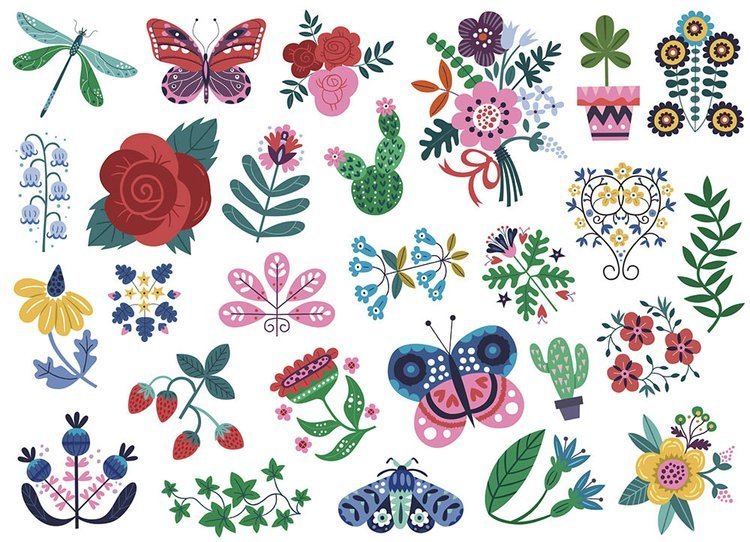 Auzou, Tatuaże Kwiaty