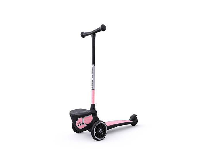 Scootandride, Highwaykick 2 Lifestyle Hulajnoga trójkołowa balansowa ze świecącymi kółkami odblaskową kierownicą Reflective Rose Scootandride, Highwaykick 2 Lifestyle Hulajnoga trójkołowa balansowa ze świecącymi kółkami odblaskową kierownicą Reflective Rose