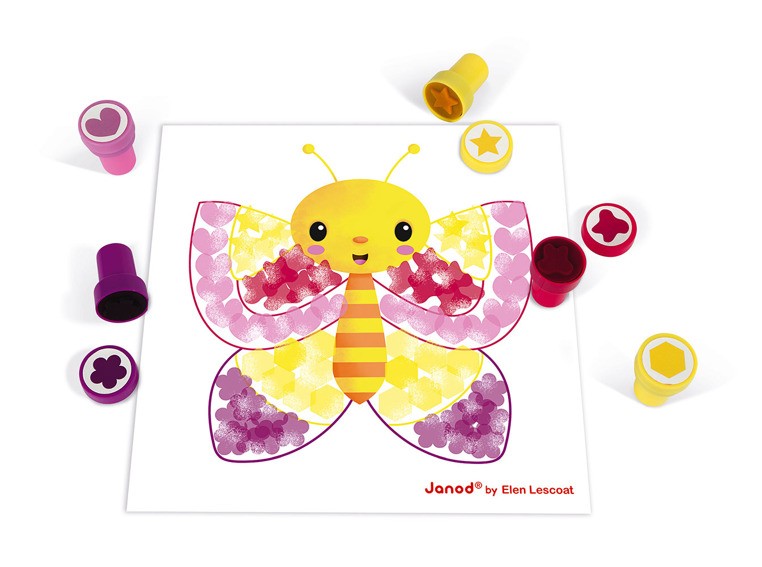 Janod, Zestaw artystyczny Stempelki Zwierzęta